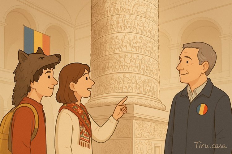 plaster copy of the column in London’s V&A Museum - cast in 1864, by romanians