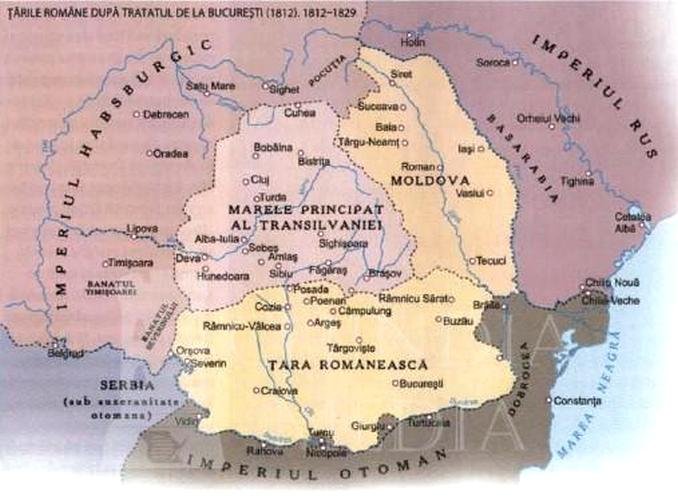The Romanian Principalities after the Treaty of Bucharest (1812). 1812-1829