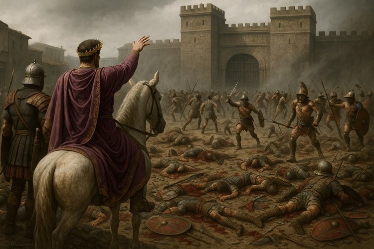 The Gladiators’ Charge: Nepotianus Takes Rome